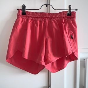 Pink Lululemon Tracker 4 Shorts Size 6